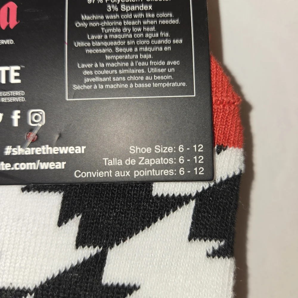 Lootwear Exclusive Men's 6-12 Dracula Crew Socks NEW